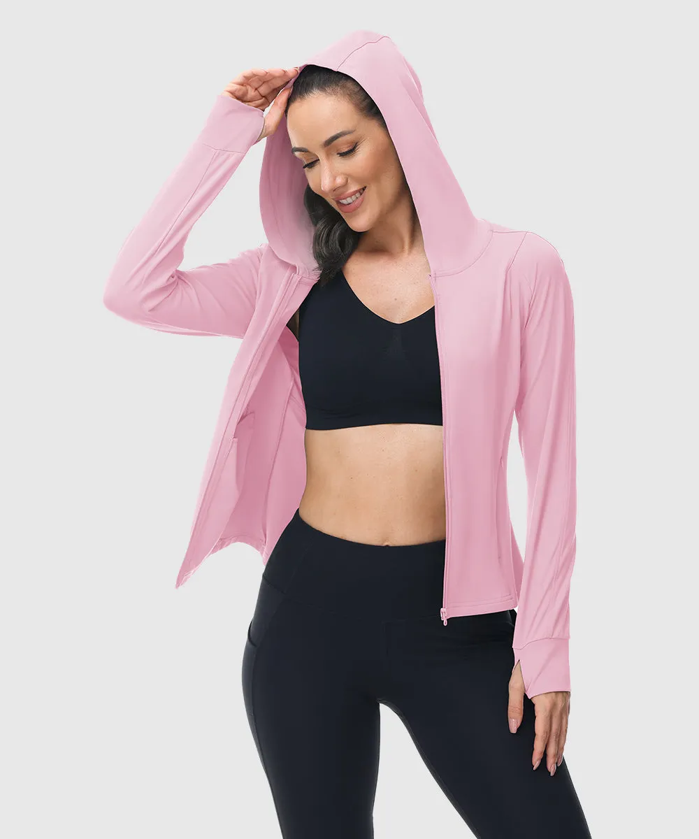 Women's Full Zip Wicks Moisture Hoodie Jackets