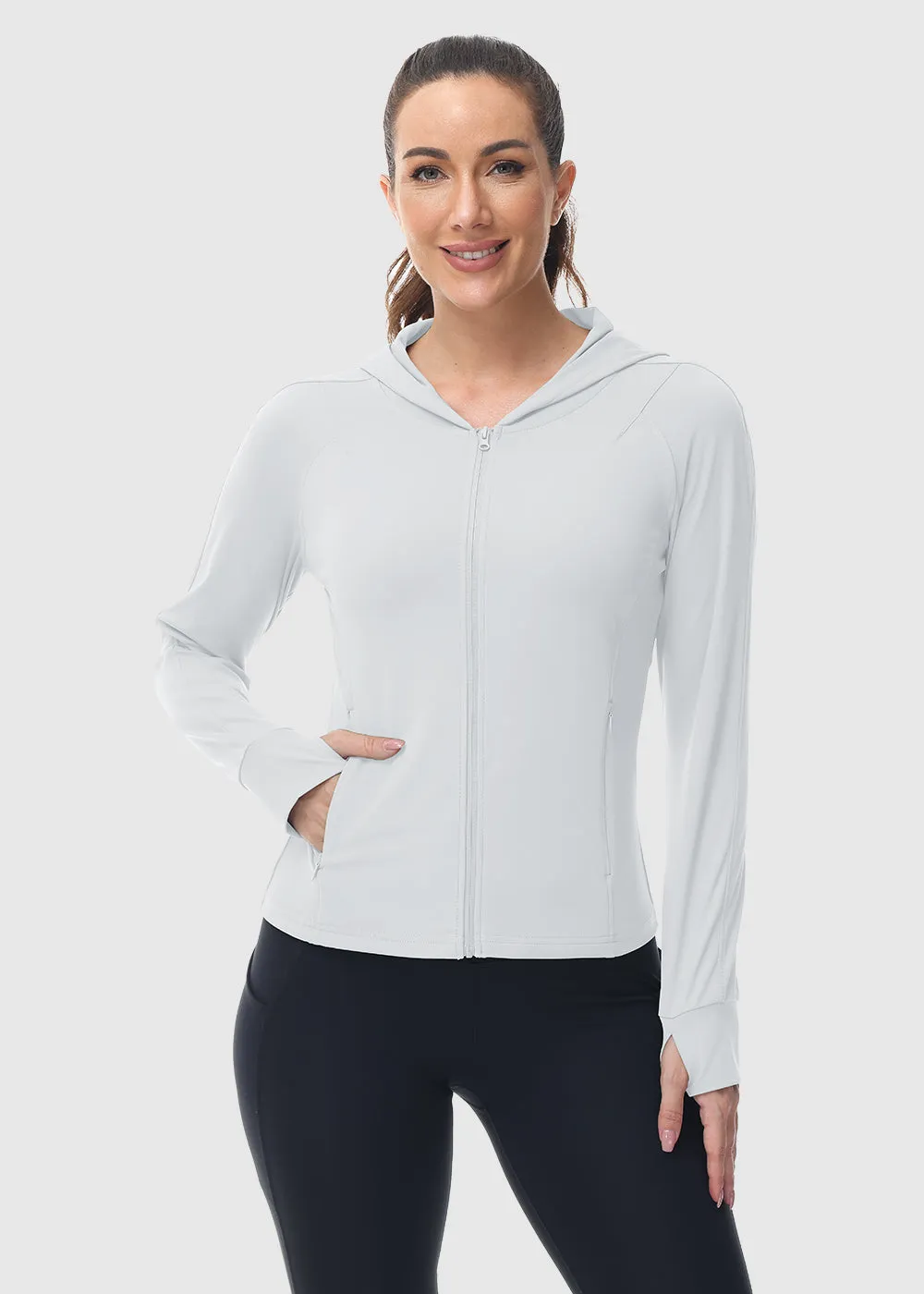 Women's Full Zip Wicks Moisture Hoodie Jackets