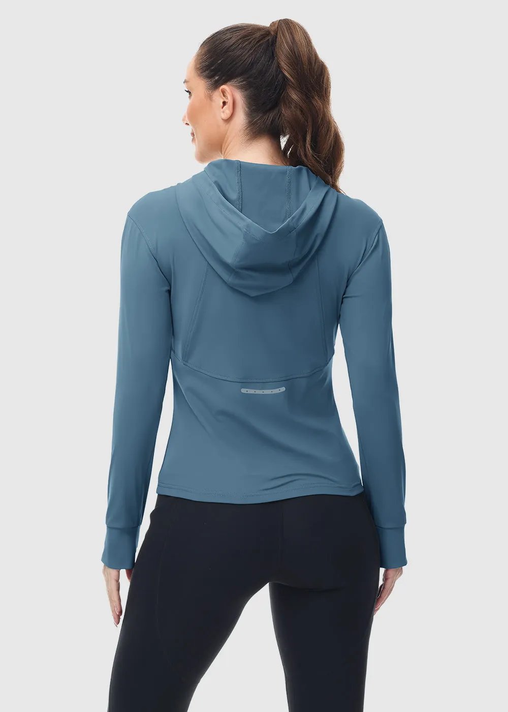 Women's Full Zip Wicks Moisture Hoodie Jackets