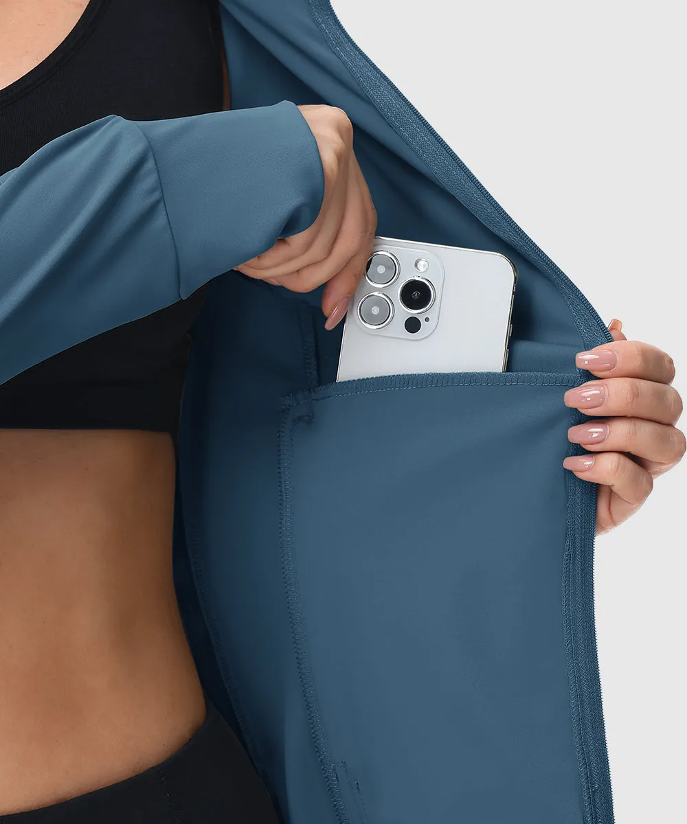 Women's Full Zip Wicks Moisture Hoodie Jackets