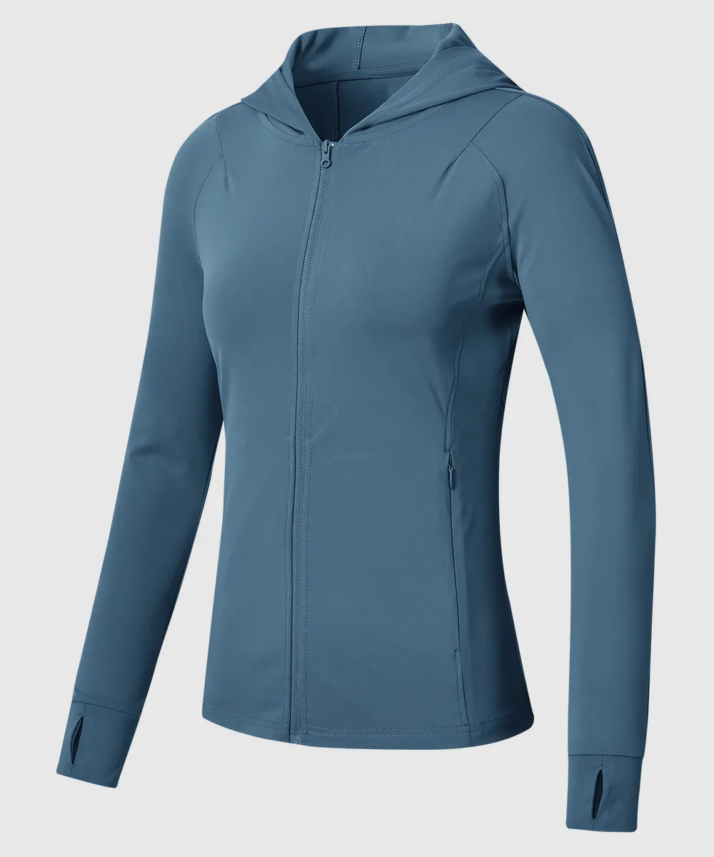 Women's Full Zip Wicks Moisture Hoodie Jackets