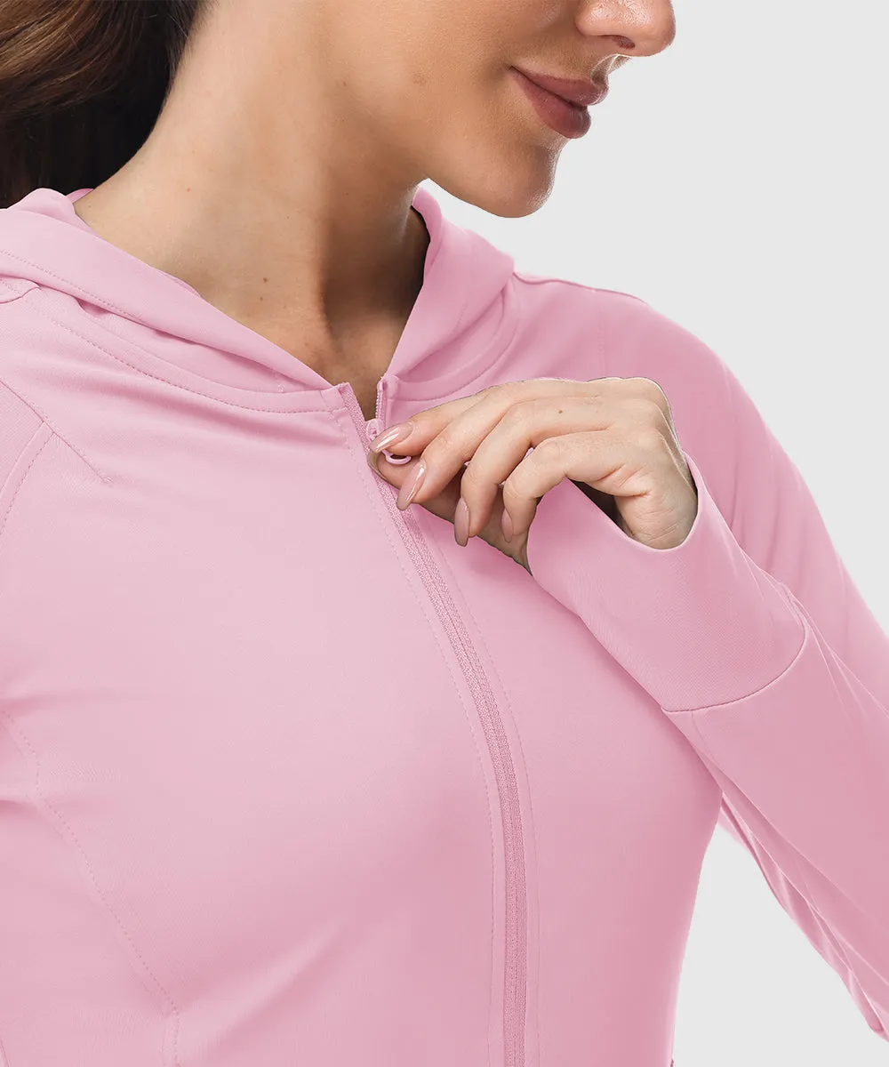 Women's Full Zip Wicks Moisture Hoodie Jackets
