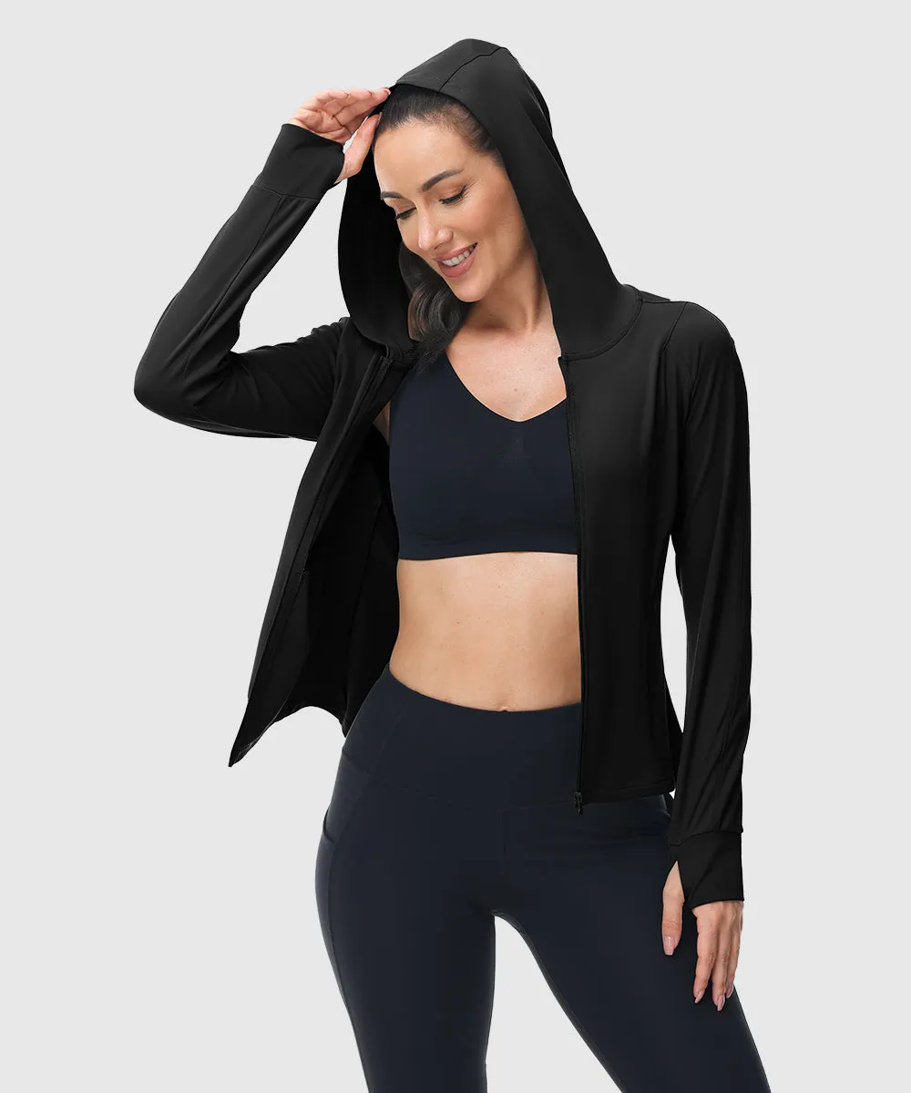 Women's Full Zip Wicks Moisture Hoodie Jackets