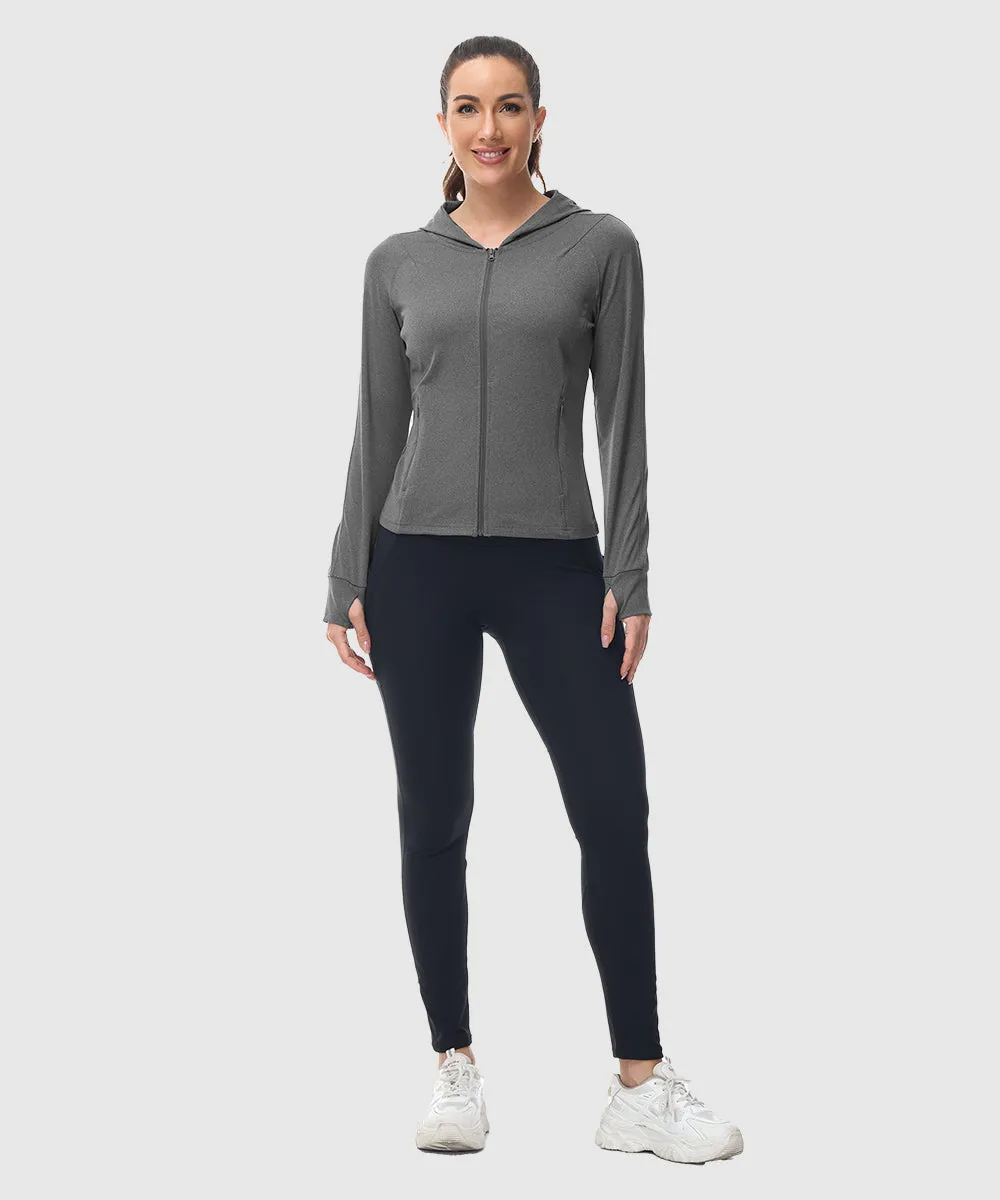 Women's Full Zip Wicks Moisture Hoodie Jackets