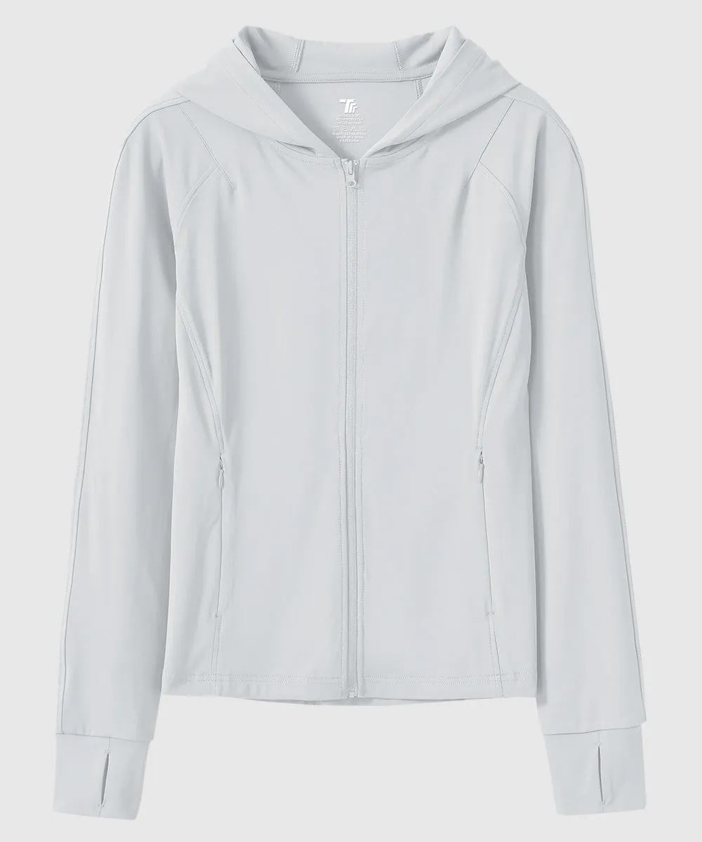 Women's Full Zip Wicks Moisture Hoodie Jackets