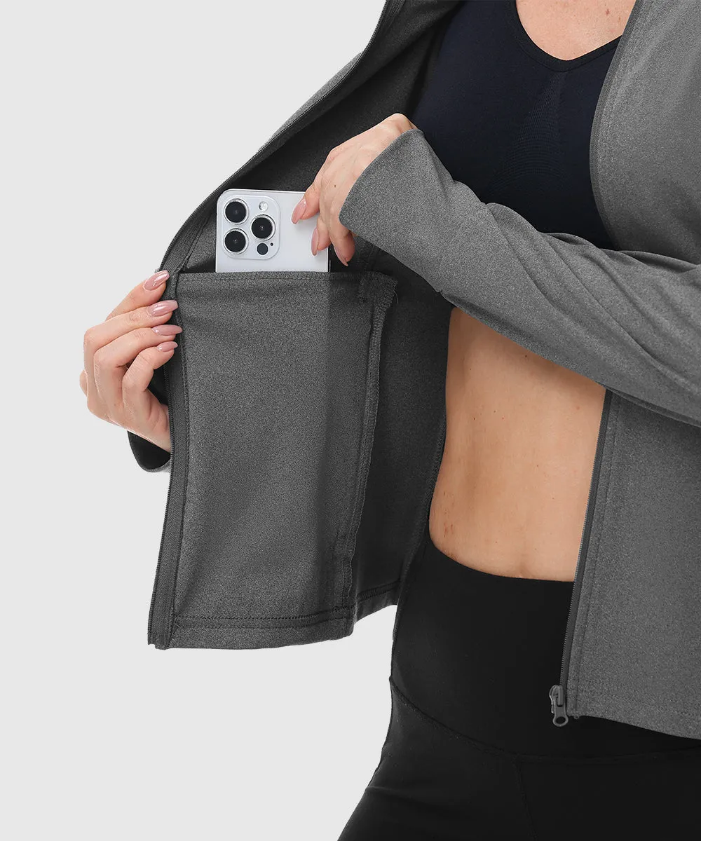 Women's Full Zip Wicks Moisture Hoodie Jackets