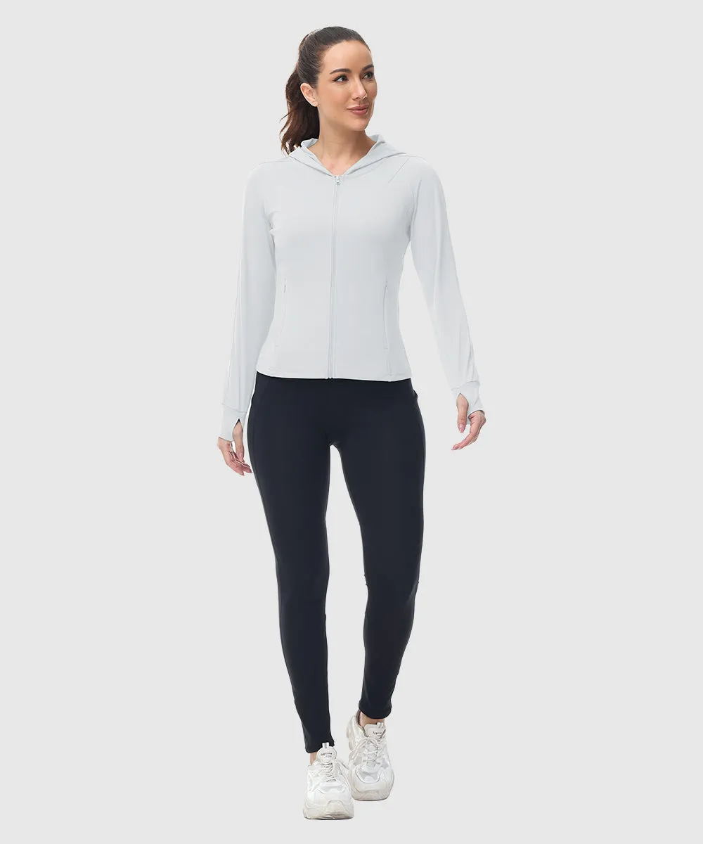 Women's Full Zip Wicks Moisture Hoodie Jackets