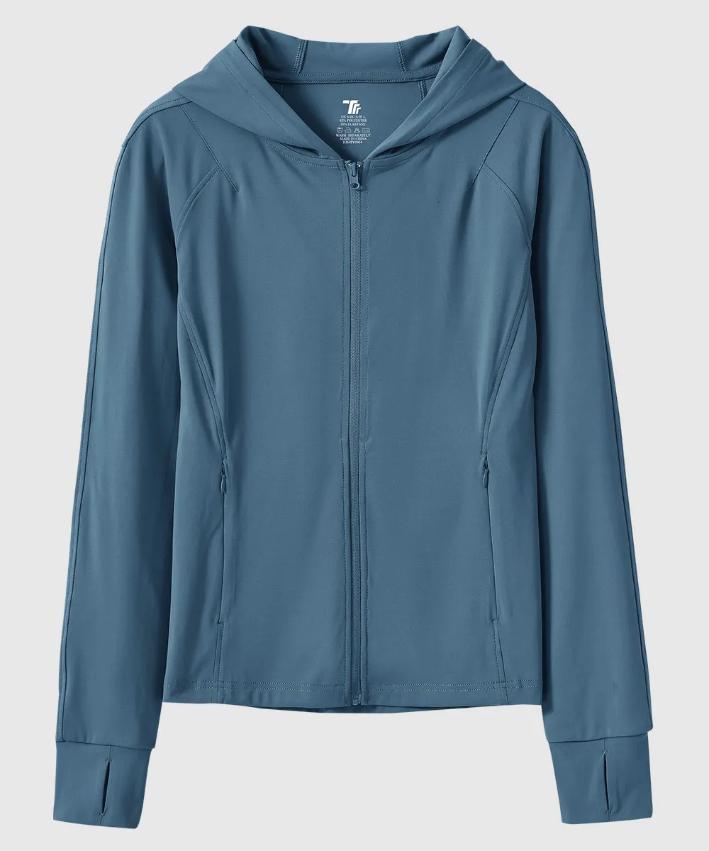 Women's Full Zip Wicks Moisture Hoodie Jackets