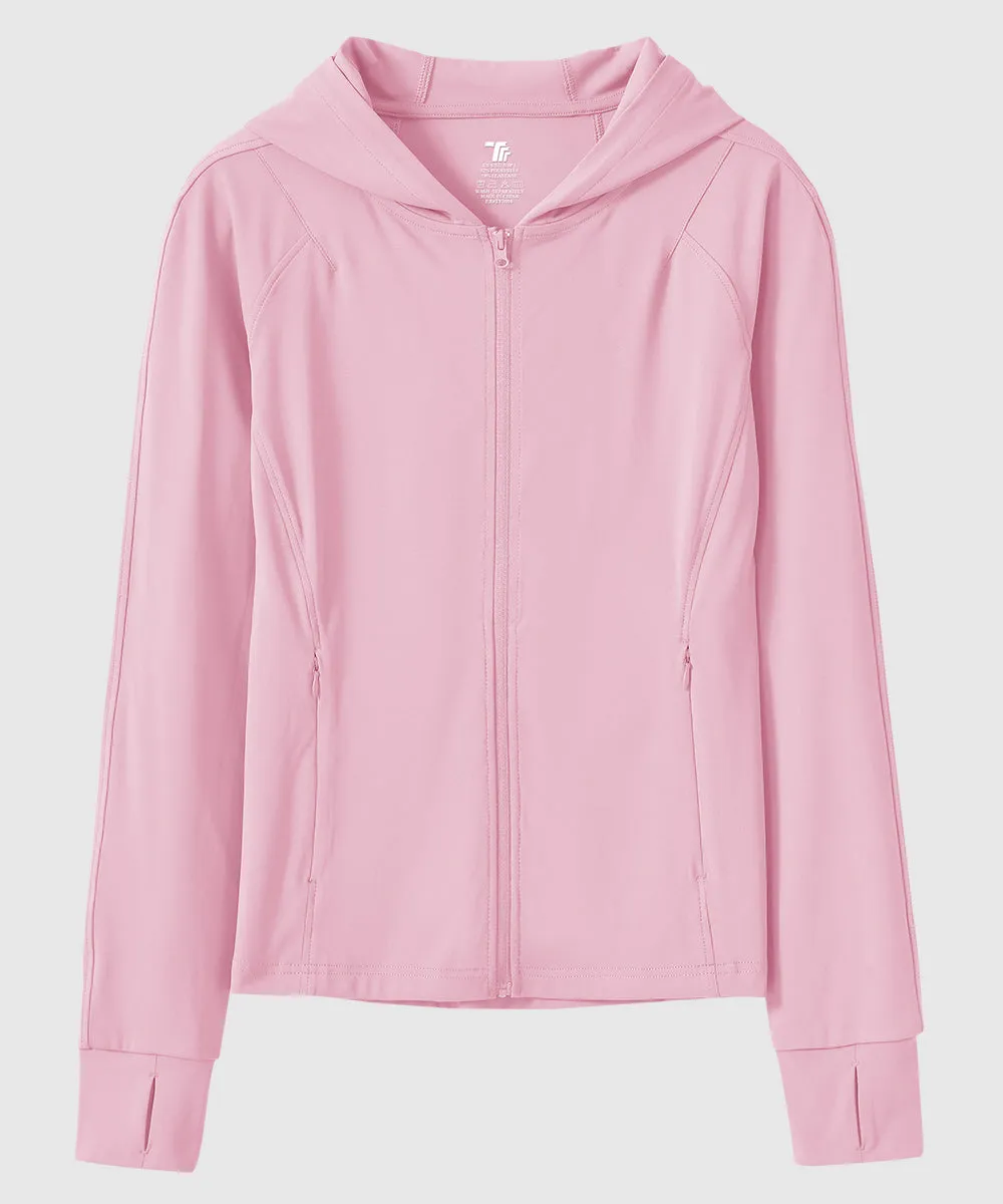 Women's Full Zip Wicks Moisture Hoodie Jackets