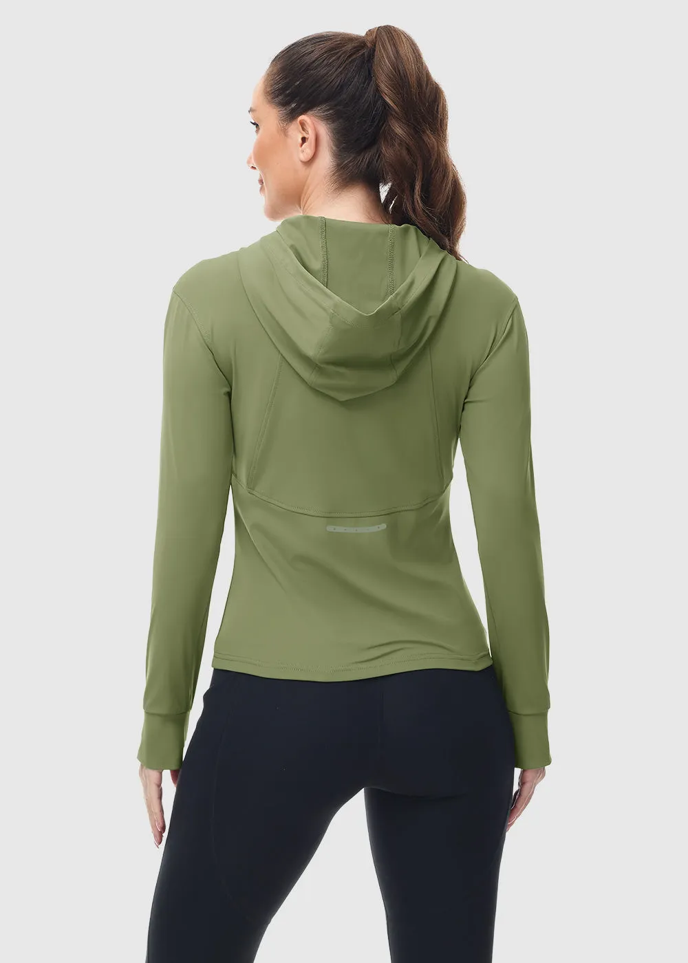 Women's Full Zip Wicks Moisture Hoodie Jackets