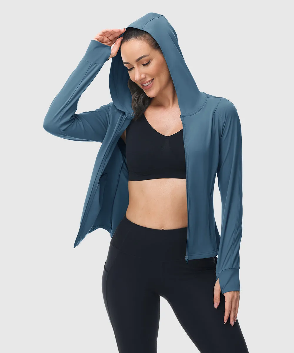 Women's Full Zip Wicks Moisture Hoodie Jackets