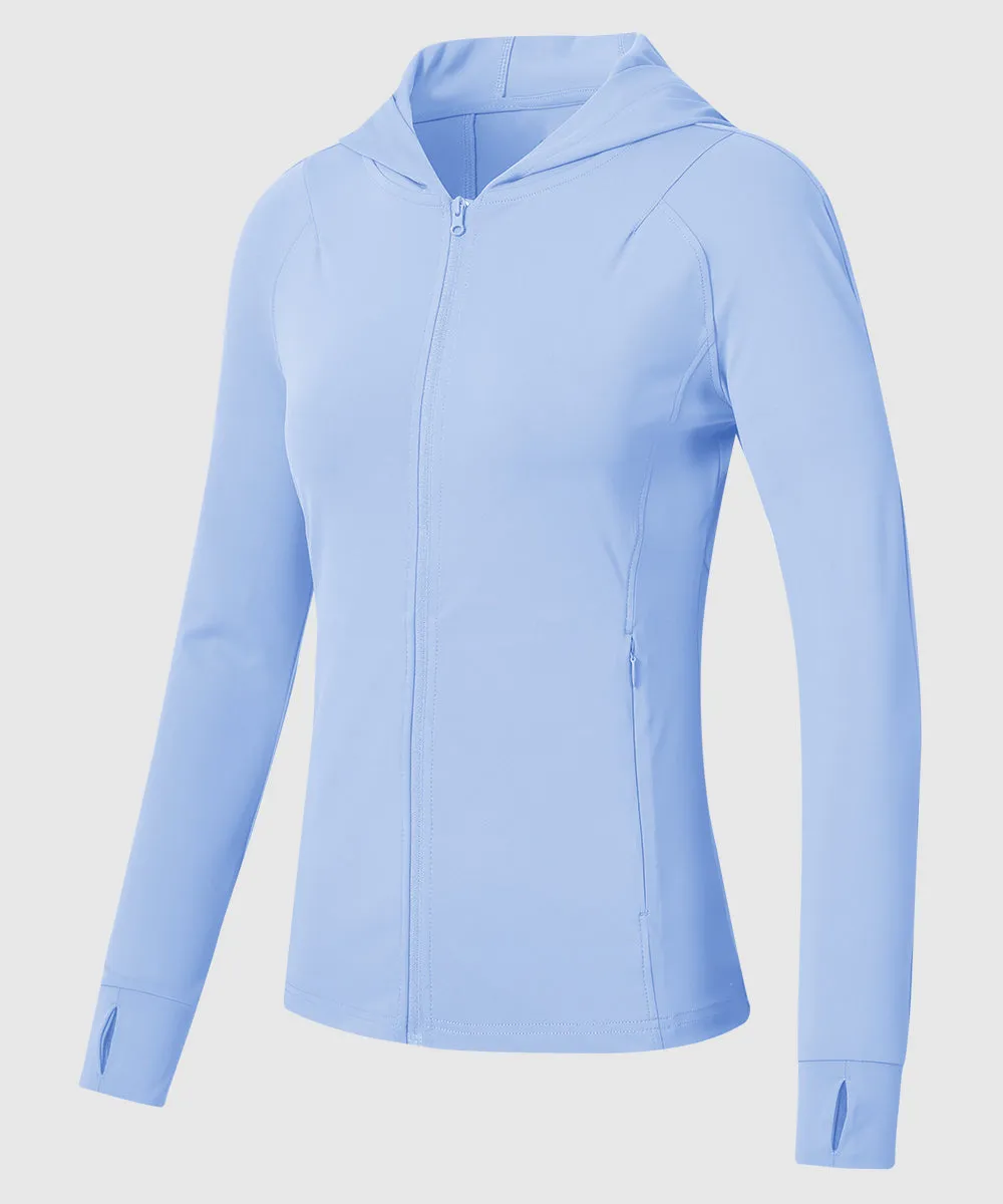 Women's Full Zip Wicks Moisture Hoodie Jackets