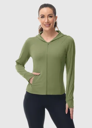 Women's Full Zip Wicks Moisture Hoodie Jackets