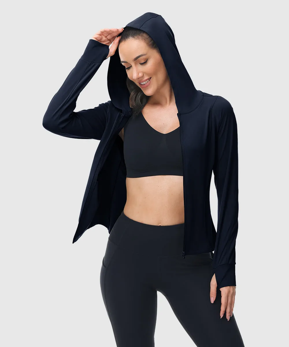 Women's Full Zip Wicks Moisture Hoodie Jackets