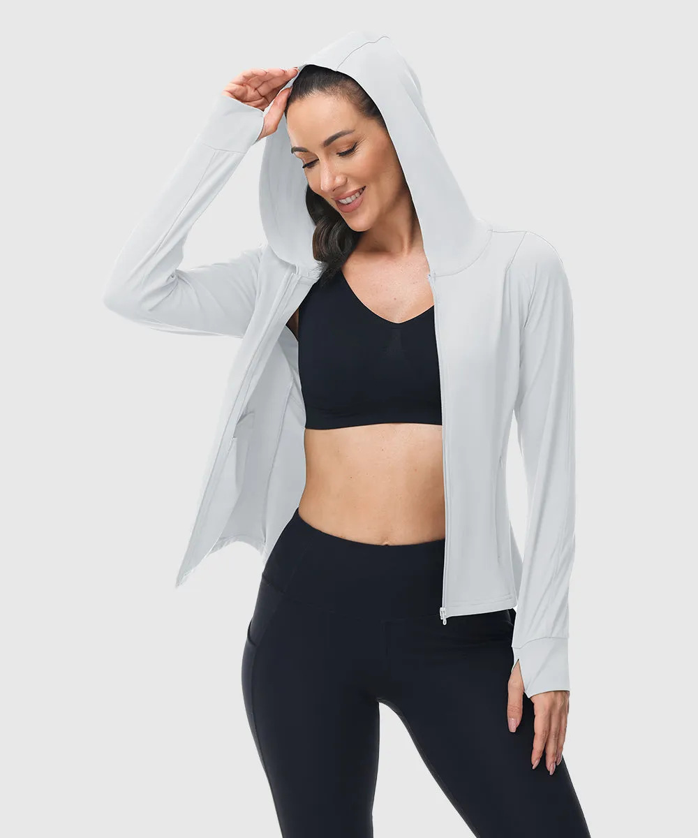 Women's Full Zip Wicks Moisture Hoodie Jackets