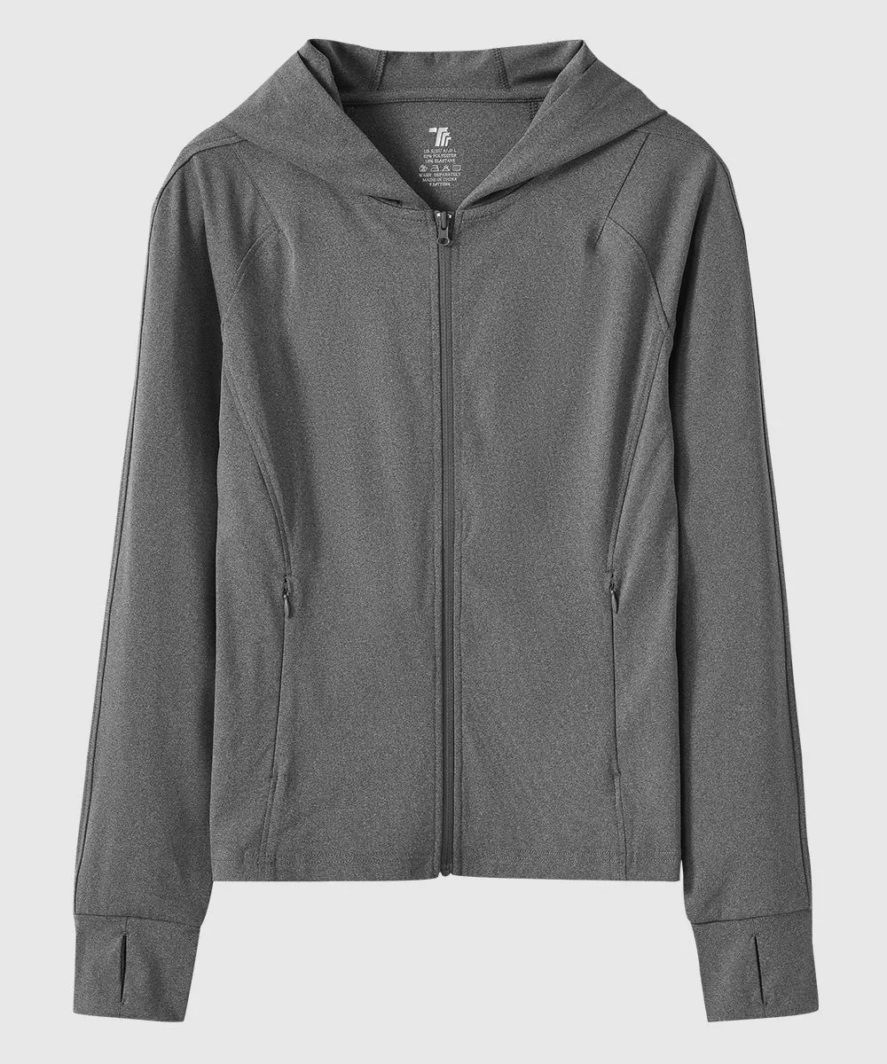 Women's Full Zip Wicks Moisture Hoodie Jackets
