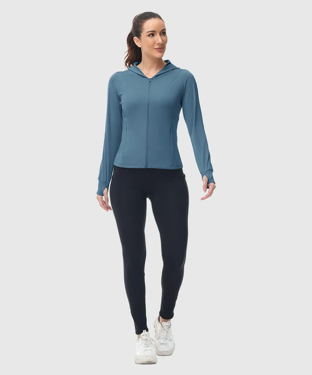 Women's Full Zip Wicks Moisture Hoodie Jackets