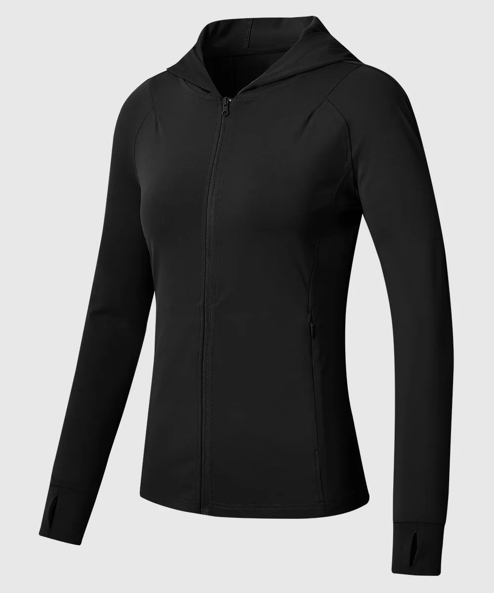 Women's Full Zip Wicks Moisture Hoodie Jackets