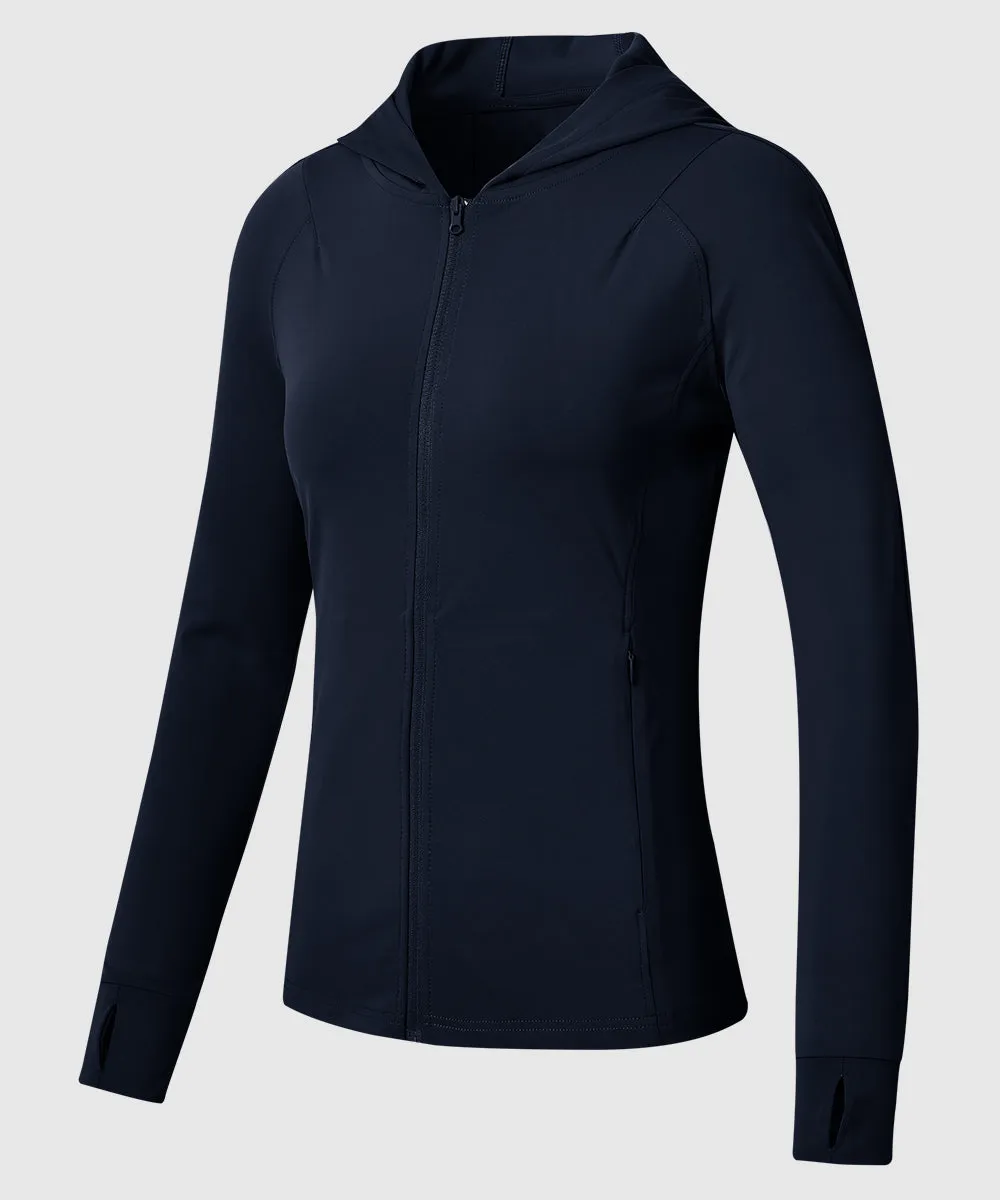 Women's Full Zip Wicks Moisture Hoodie Jackets