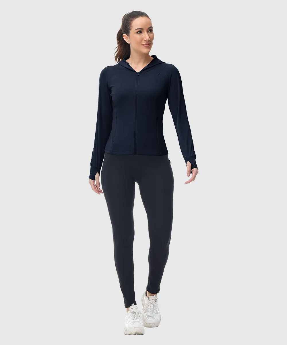 Women's Full Zip Wicks Moisture Hoodie Jackets