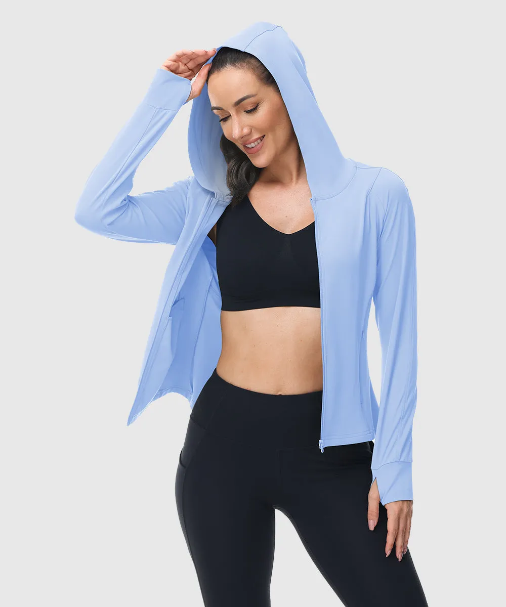 Women's Full Zip Wicks Moisture Hoodie Jackets