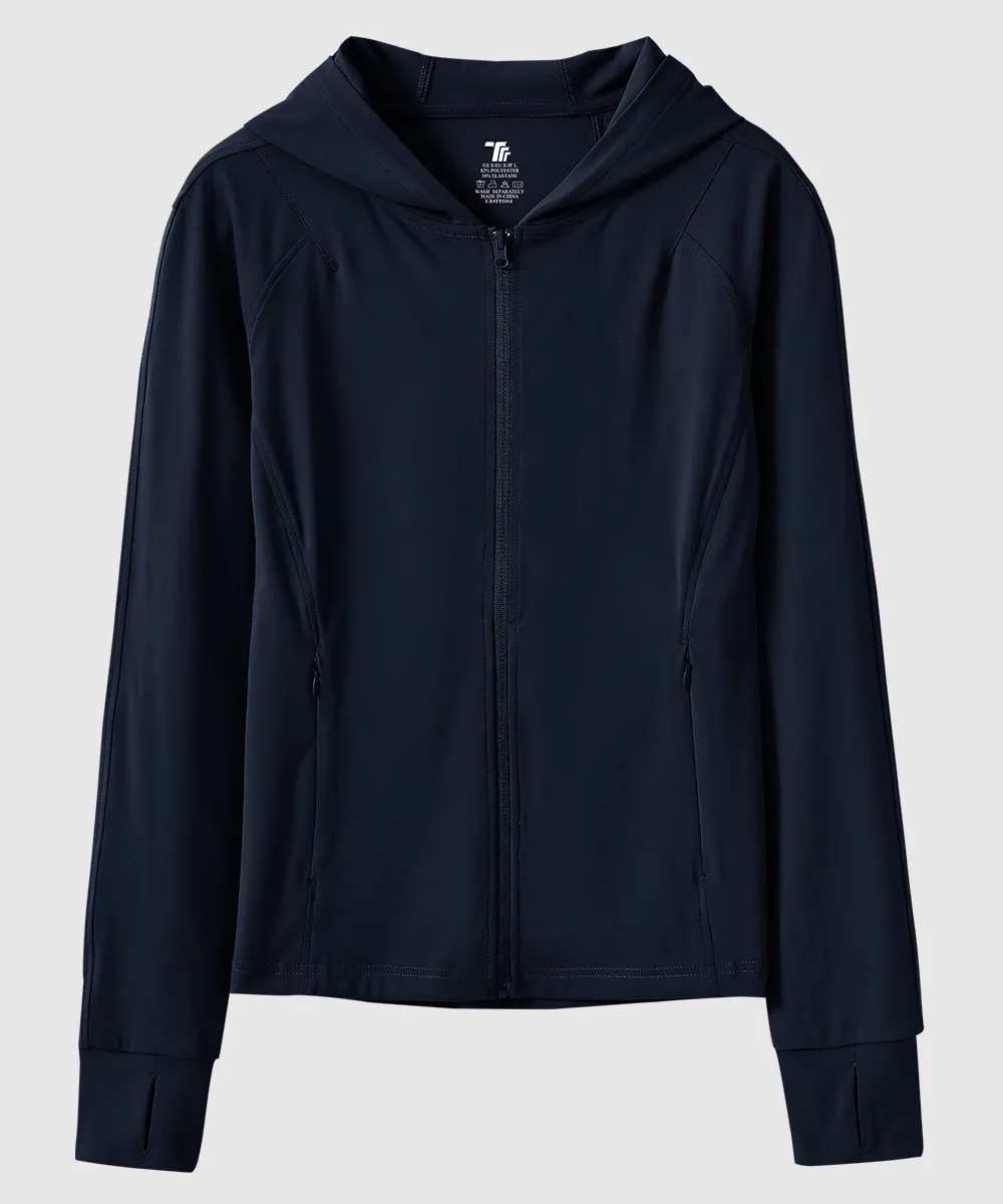Women's Full Zip Wicks Moisture Hoodie Jackets