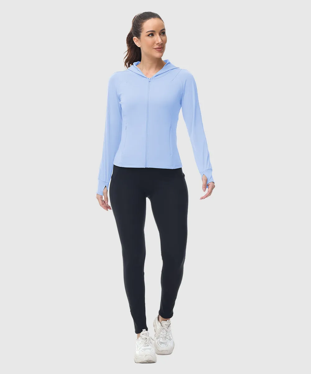 Women's Full Zip Wicks Moisture Hoodie Jackets