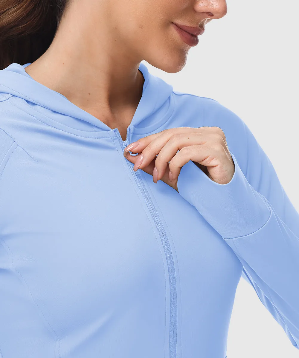 Women's Full Zip Wicks Moisture Hoodie Jackets