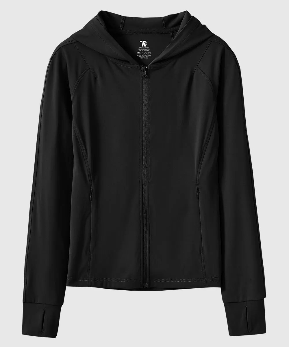 Women's Full Zip Wicks Moisture Hoodie Jackets