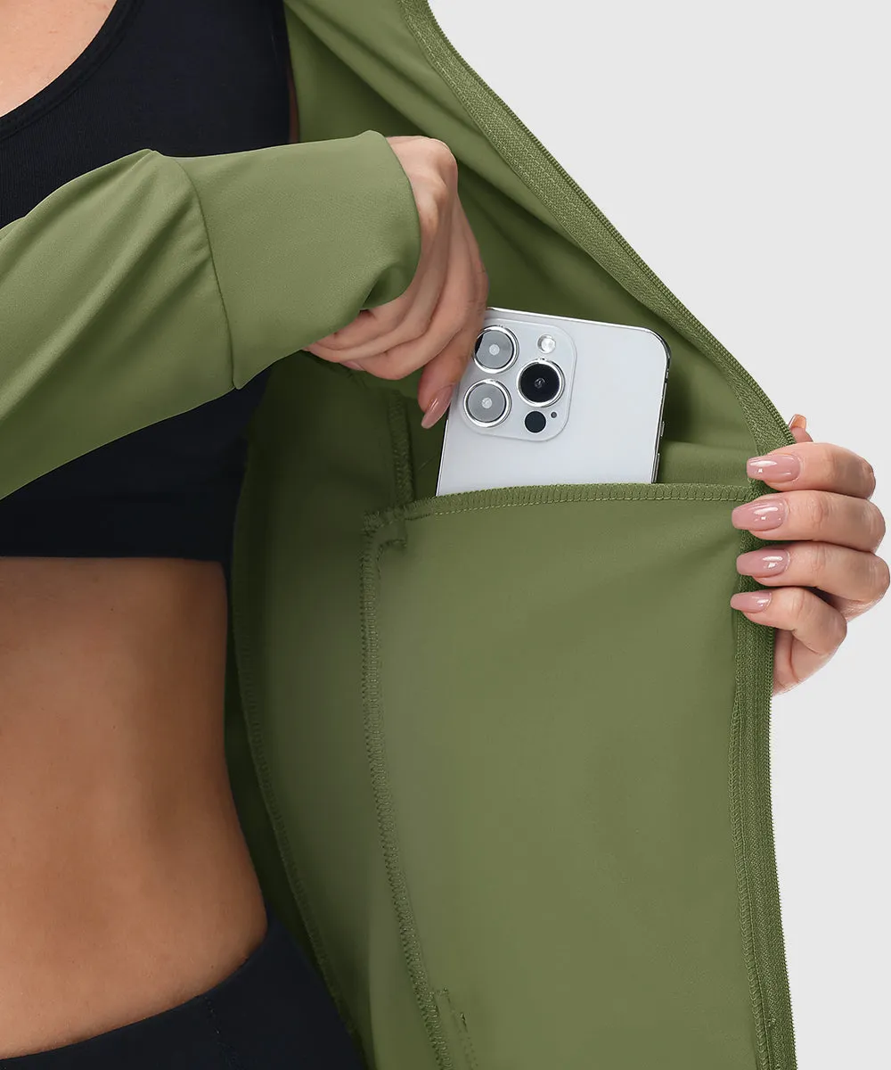 Women's Full Zip Wicks Moisture Hoodie Jackets